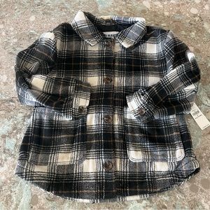 Old Navy Toddler Girls Plaid Shacket 4T NWT
